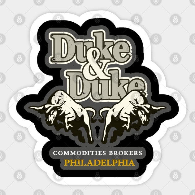 Duke and Duke Sticker by NineBlack